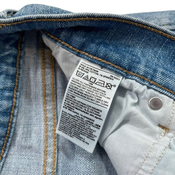 Old Navy Women's Distressed Mid-Rise Boyfriend Raw Hem Jeans Size‎ 6 - Picture 4 of 9